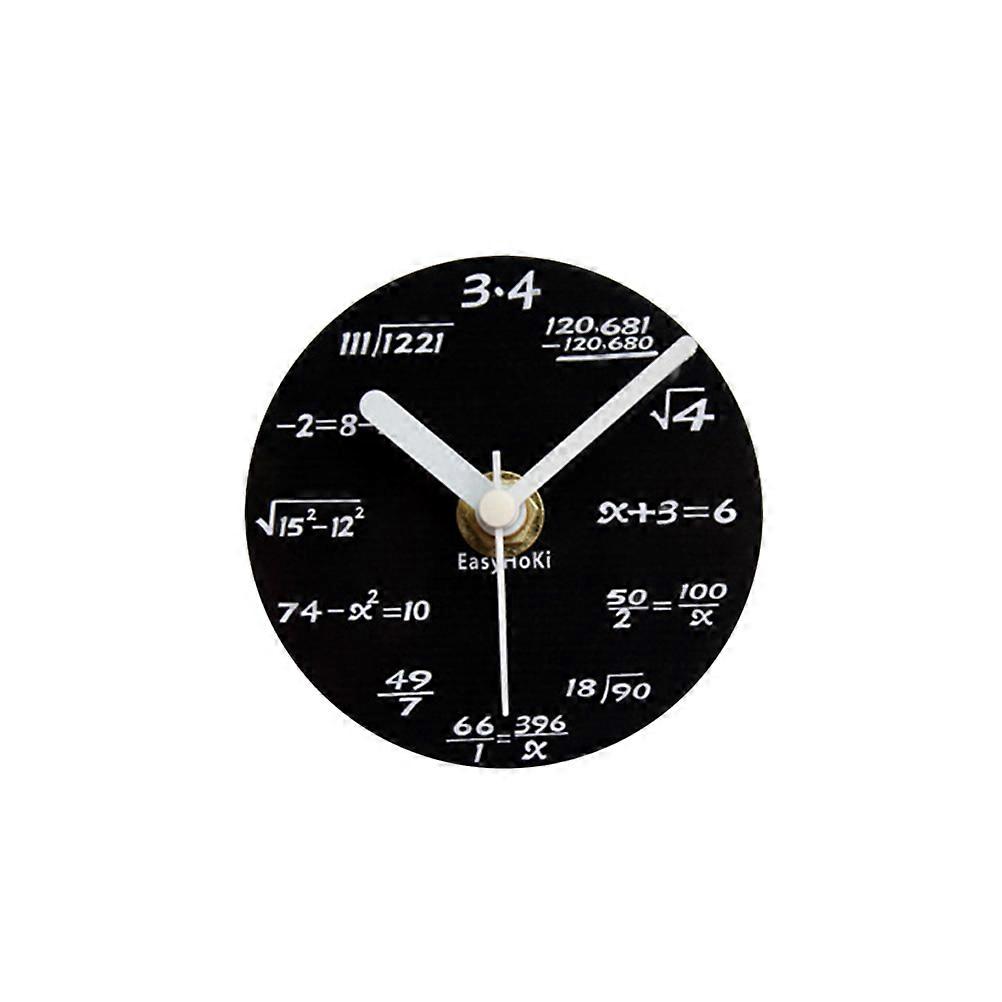 Unique Magnetic Wall Clock for Home and Office Use with Creative Mathematical Formula Black 1Set