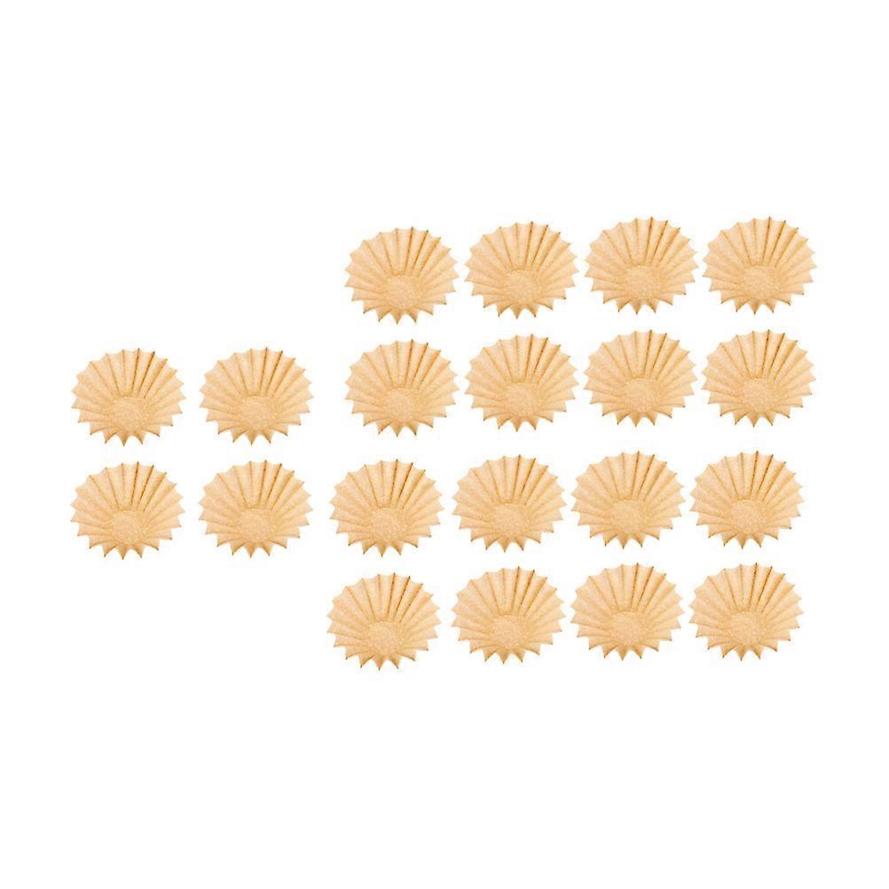 Coffee Drip Filter Paper Bowls Household Use Eco-Friendly 50 Sheets Filtration Tools Light Brown 10X10CM