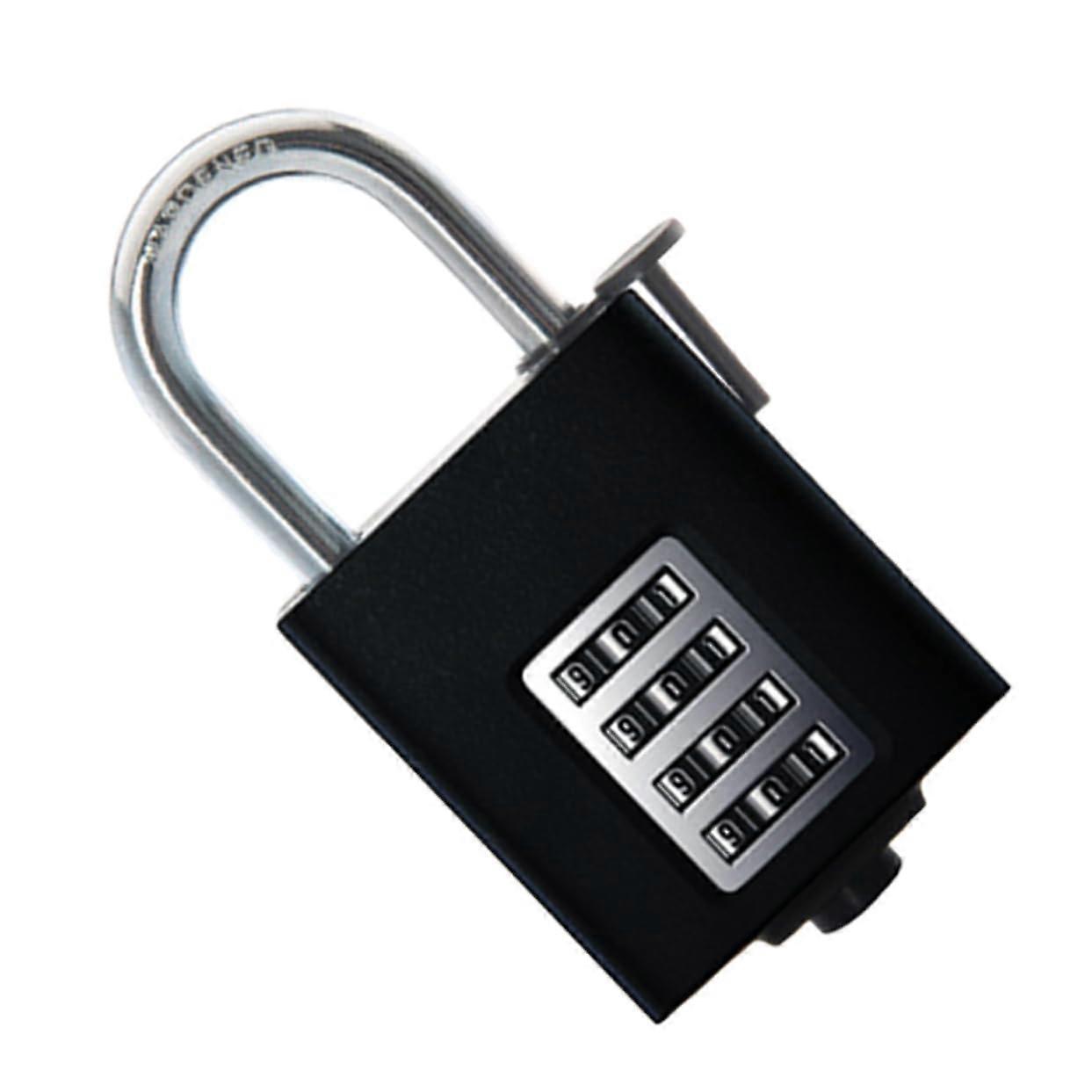 Combination lock, dial lock for garages, gates, and lockers, corrosionresistant, durable, and robust.