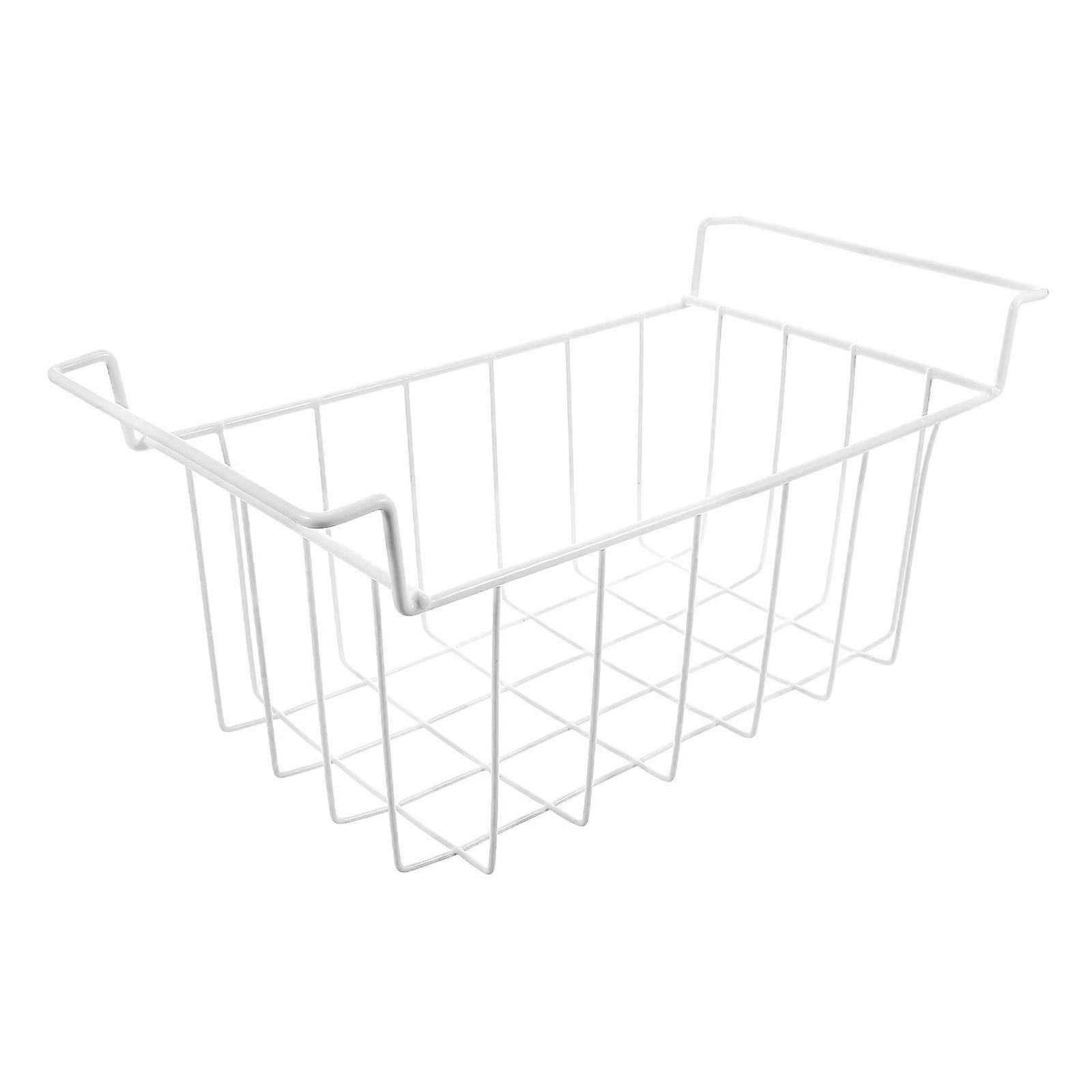 Chest Freezer Organizer Bins: Stackable Basket With Handle - Deep Refrigerator Hanging Storage Rack - Fridge Internal Partition Shelves Container For