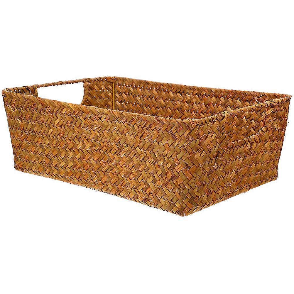 Bread Basket Household Storage Container Multi-Function Vintage Light Brown 1Set