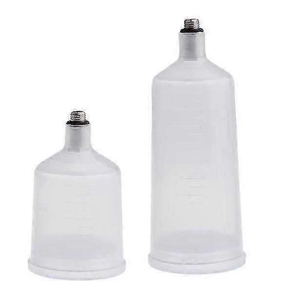 2x High Hardness Plastic Sprayer Cup Air Gravity Feed Spray Paint Pot Fastmover