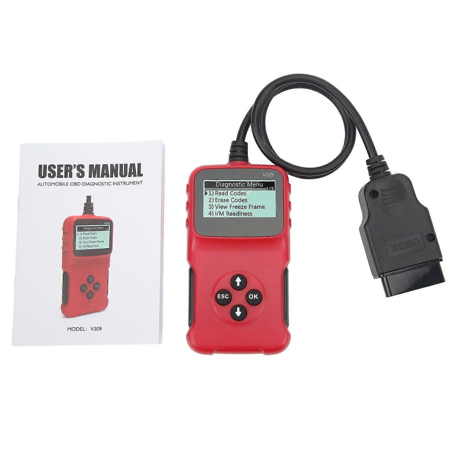 OBD2 scanner for car diagnostics with multilanguage code reader