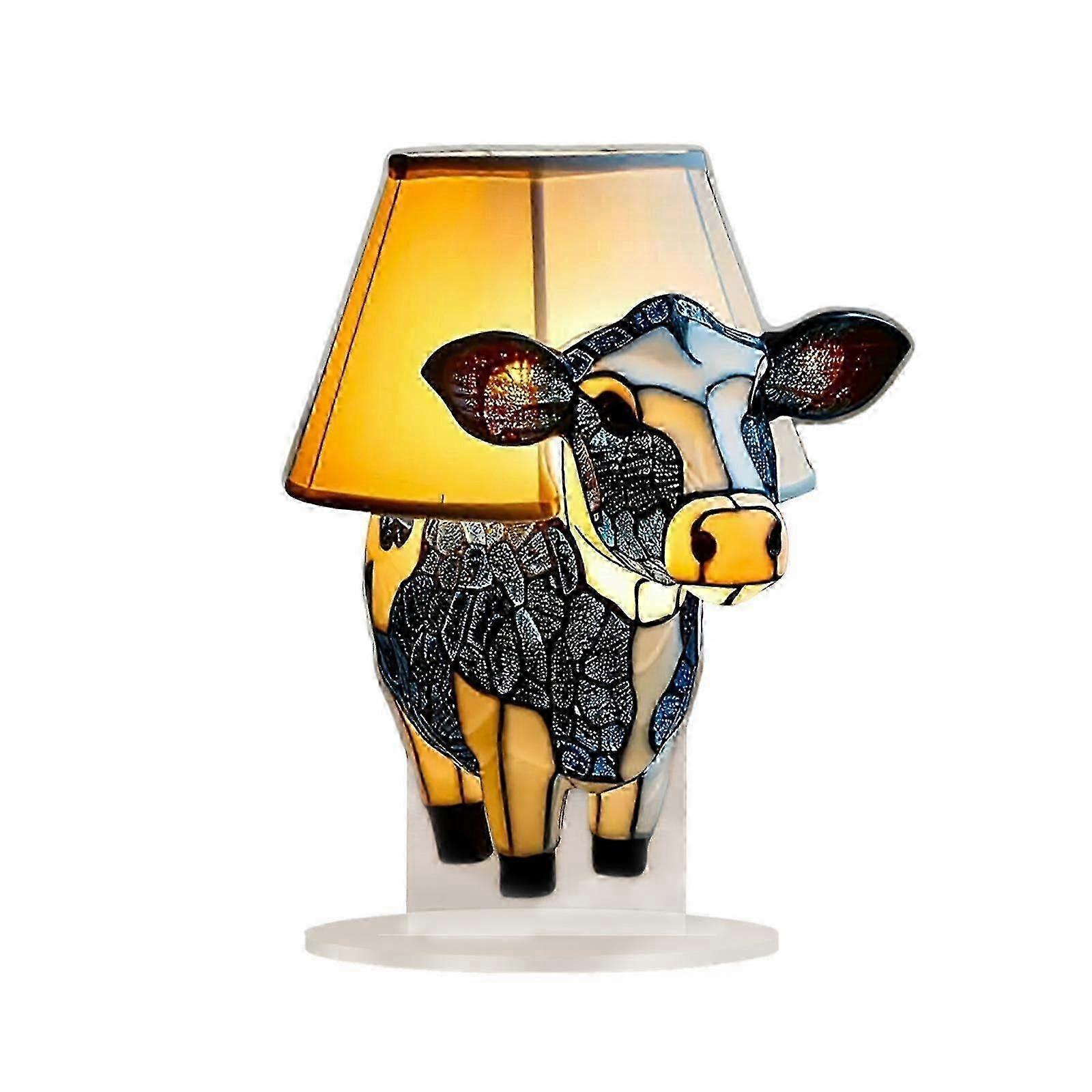 2026 new Acrylic Cow Table Ornament Unique Creative 2D Effects for Desk Decor Cabinet