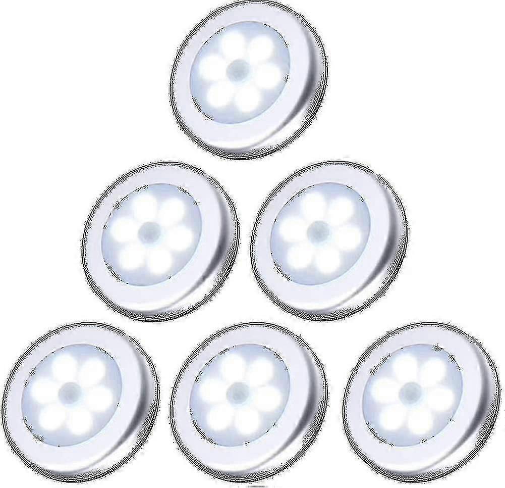 6 Pack Motion Sensor LED Closet Lights, Battery Powered
