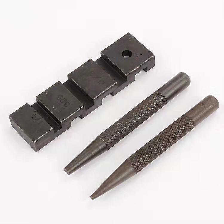 Vise set + mandrels for chainsaw chain