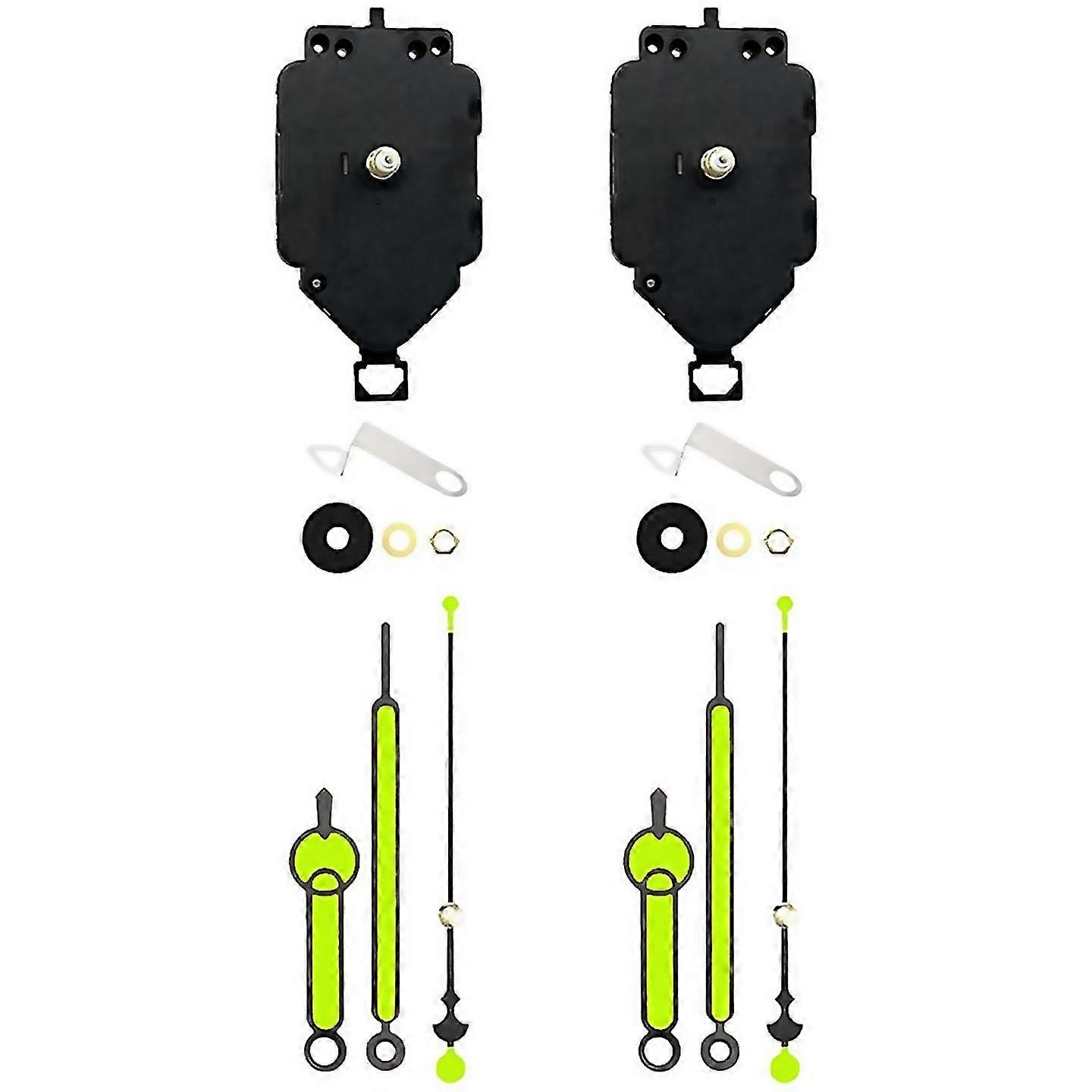 2 Set Quartz Clock Movement Kit Replacement Parts B
