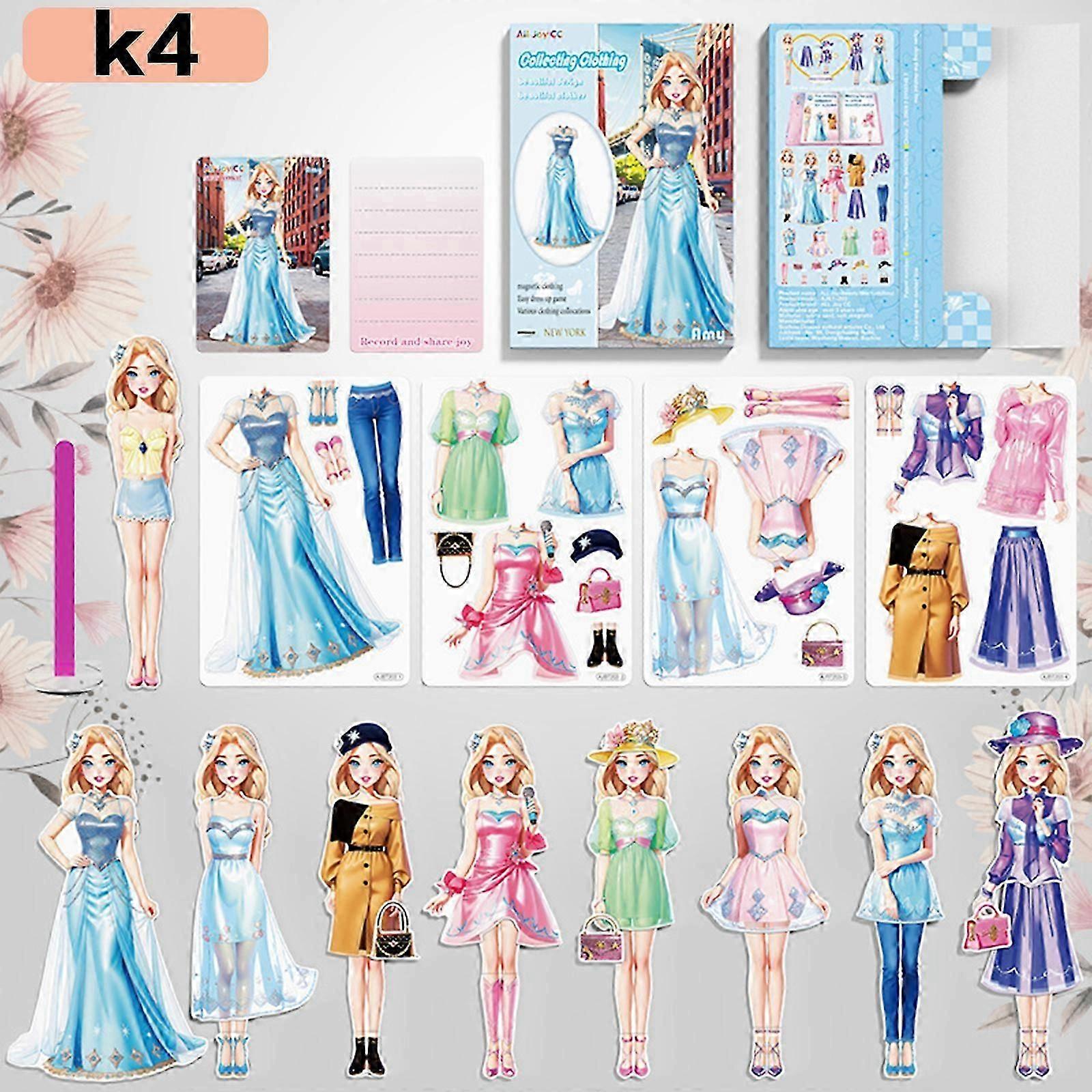 磁気プリンセスドレスアップ紙人形、磁気ドレスアップベビー、磁気ドレスアップベビーペーパードール、創造性と想像力を育む女の子のための磁気ドレスアップベビーペーパードール