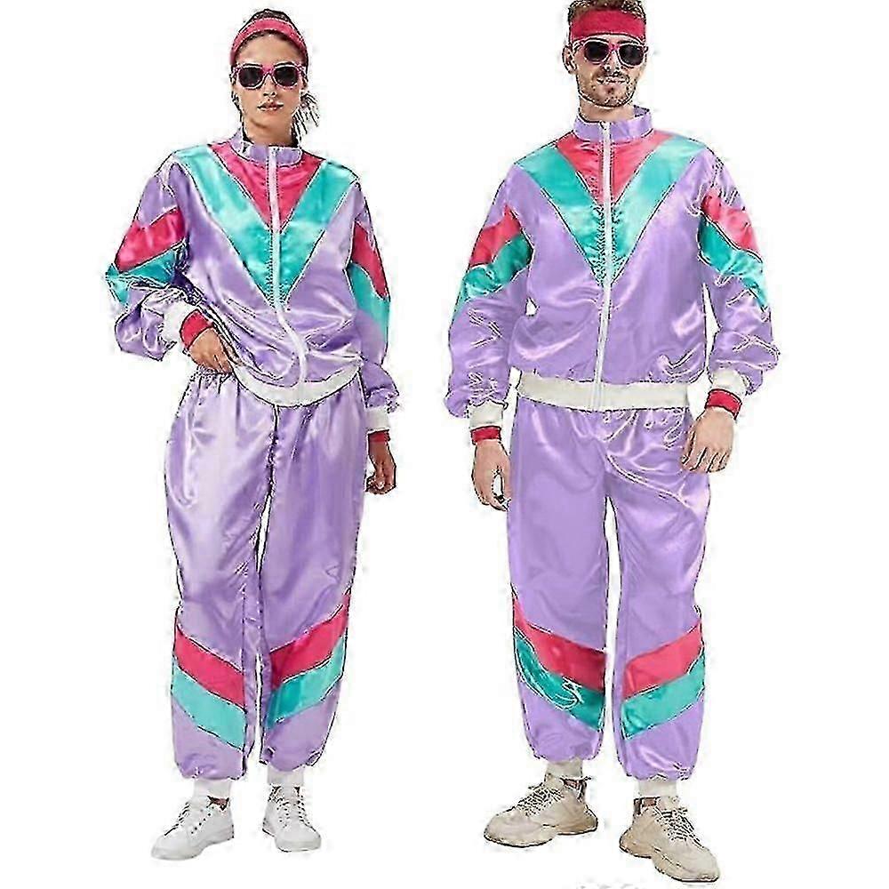 80s Outfits For Women Men - 80s 90s Hip Hop Tracksuit Costume ...