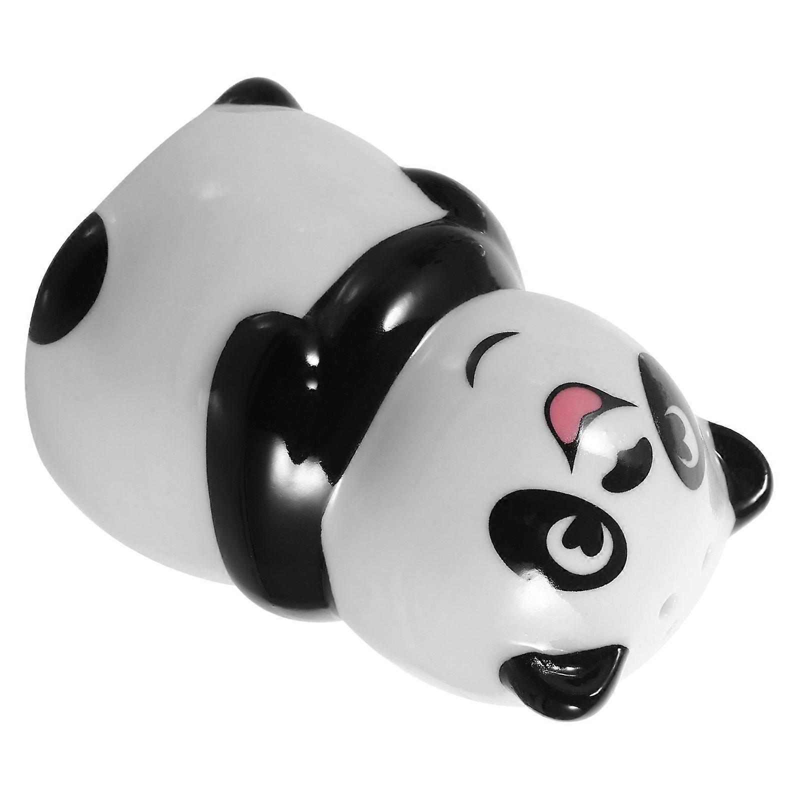 Ceramic Toothpick Holder for Home Use Multi Cartoon Panda Design 4 Inch