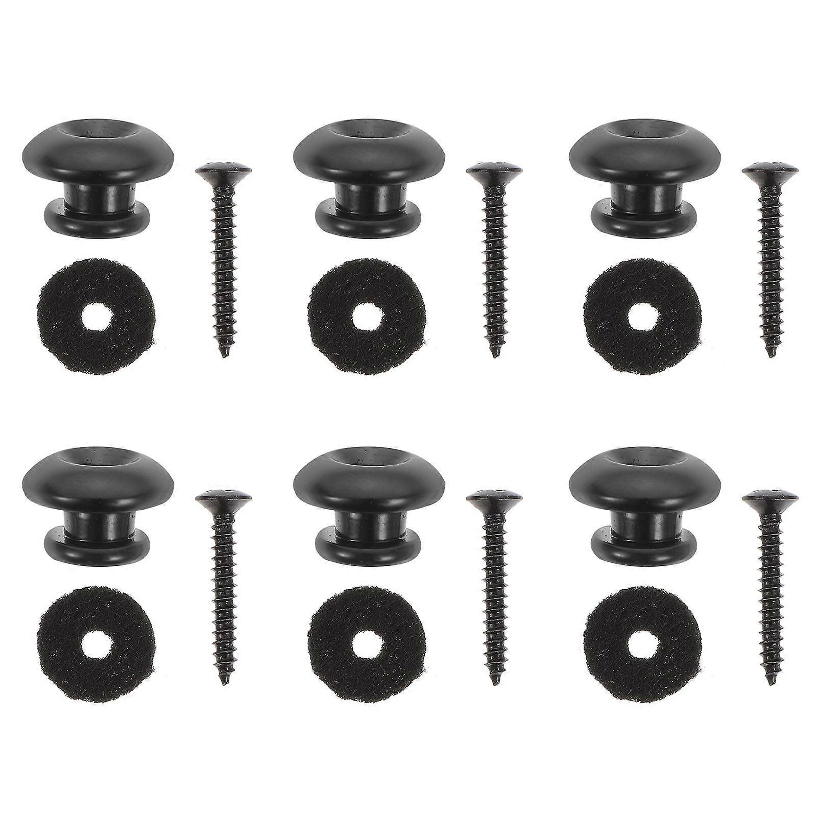 Guitar Strap Buckles 6 Pcs Mounting Buckles For Musical Instruments Professional Design Durable