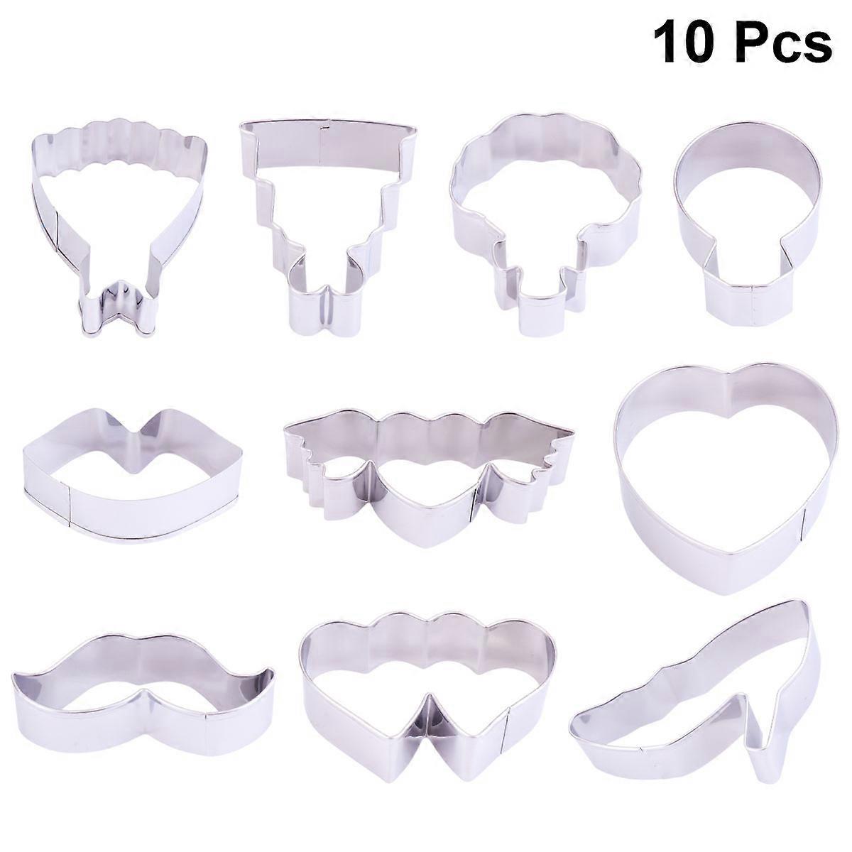 Bouquet Shape Fondant Maker Set For Creative Baking Needs In Stainless Steel Suitable For Adults And Children 10Pcs