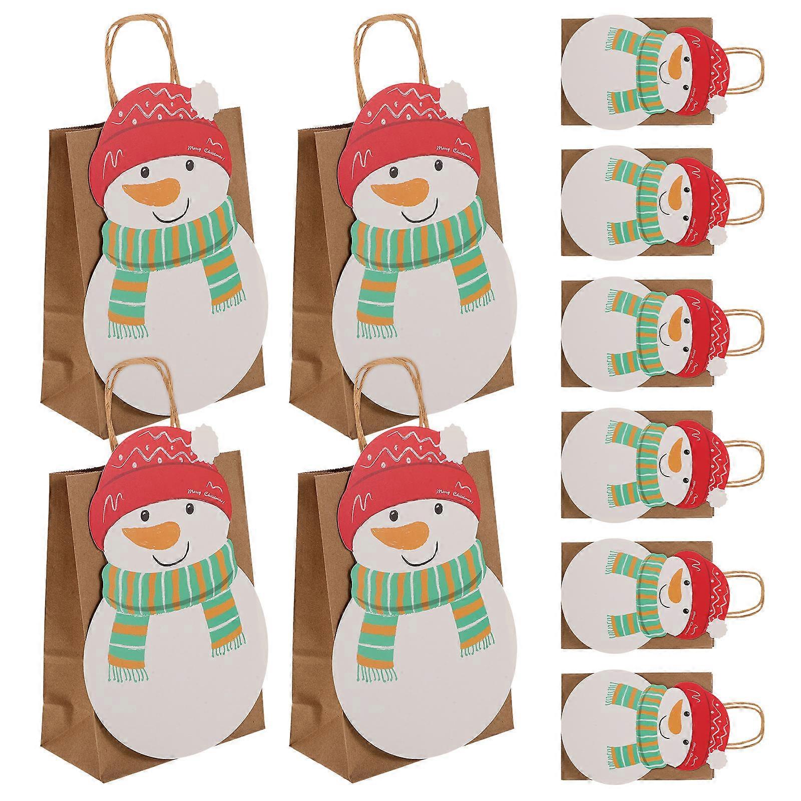 10Pcs Rectangular Assorted Color Christmas Gift Bags Designed For Candy Holding And Storage Perfect For Events Like Parties And Weddings