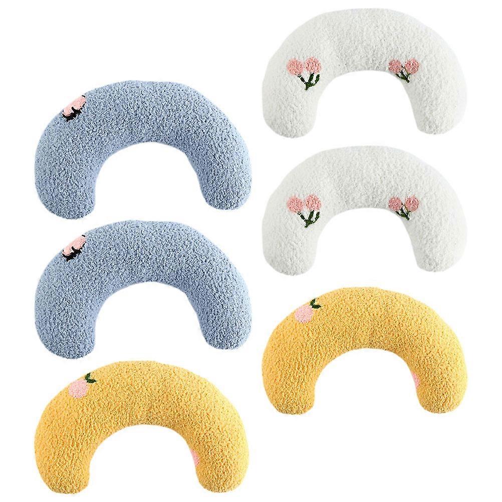 Cat Neck Pillow 6Pcs Soft Cat Sleeping Pillow Neck Protection Assorted Color For Cats And Rabbits