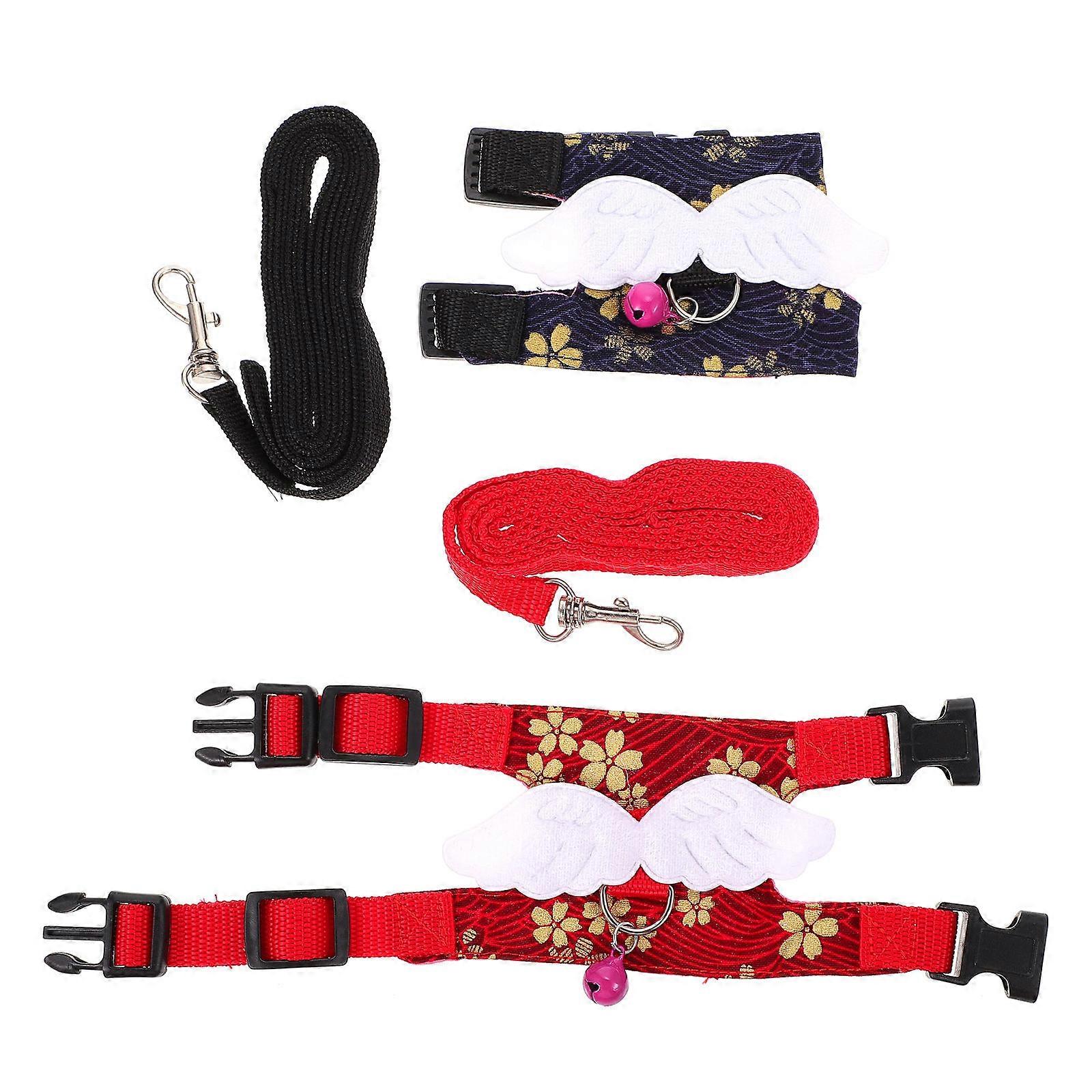 Guinea Pig Harness And Leash For Small Animals Pet Costume With Bell Assorted Color Fashionable Outfit For Parties 1 Set