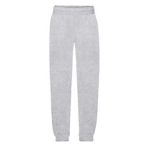Fruit Of The Loom Childrens/Kids Premium Heather Elasticated Cuff Jogging Bottoms