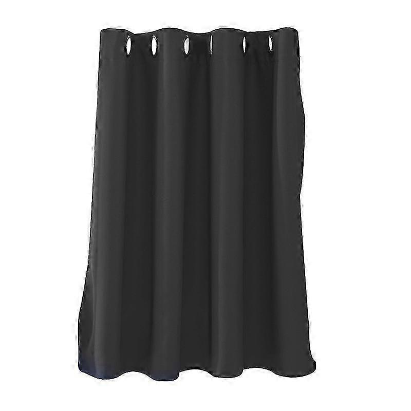 Window Curtain Kitchen Blocking Drapes Home Decor 132*90cm Black