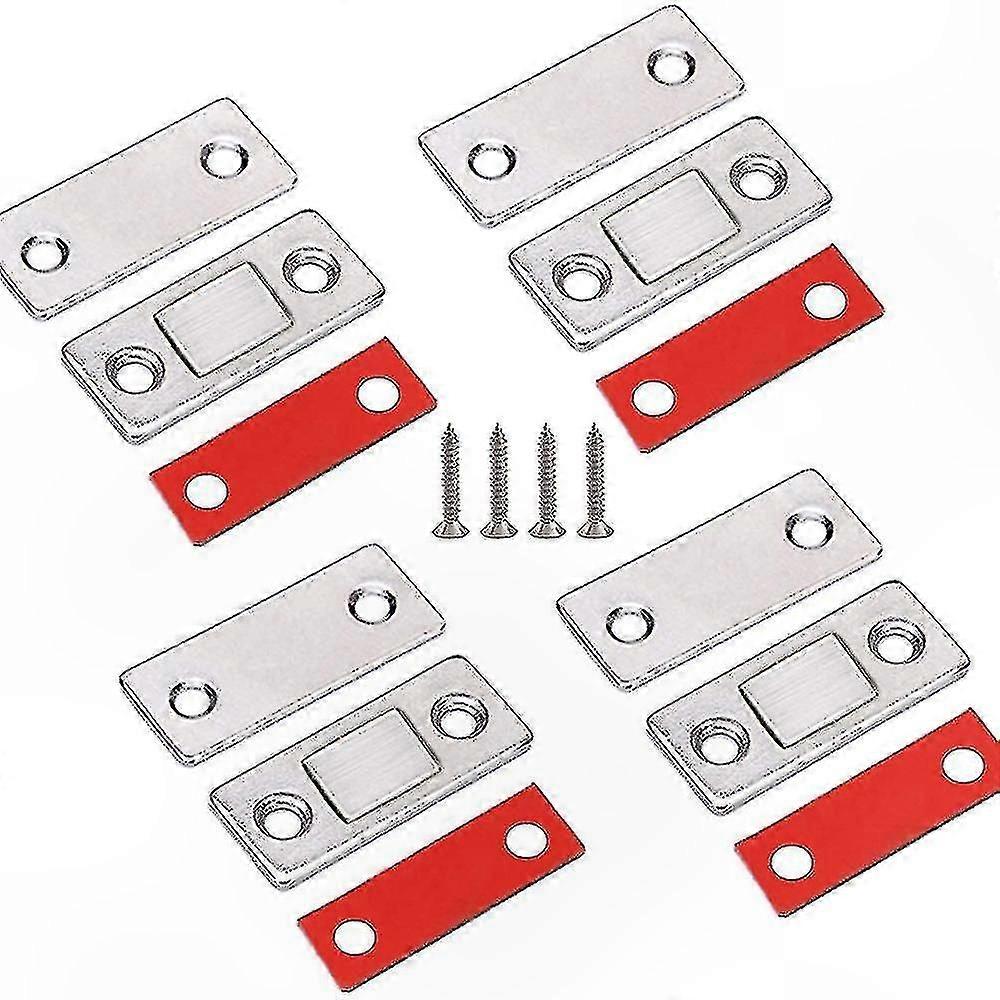 Magnetic Door Closures for Cabinets, Set of 4 Soft Close Magnets