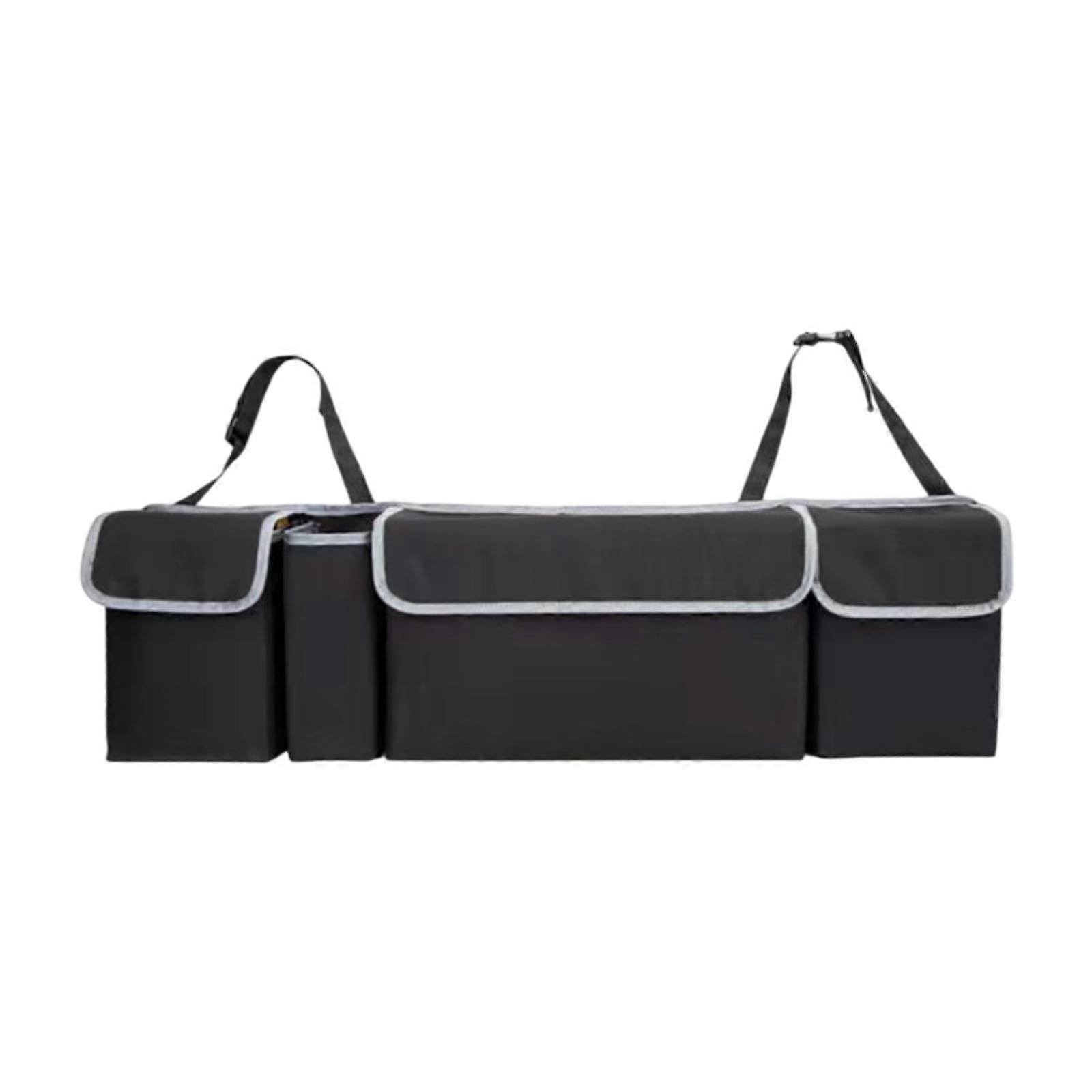 Auto rear seat storage bag, trunk organizer, waterproof, versatile, portable, spacesaving, hanging