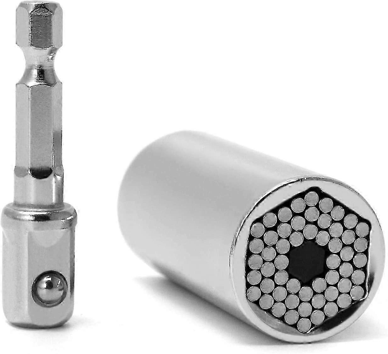 Universal Socket Wrench Set with Multi-Function Socket Wrench Gadget & Power Drill Adapter for 7-19mm Tools