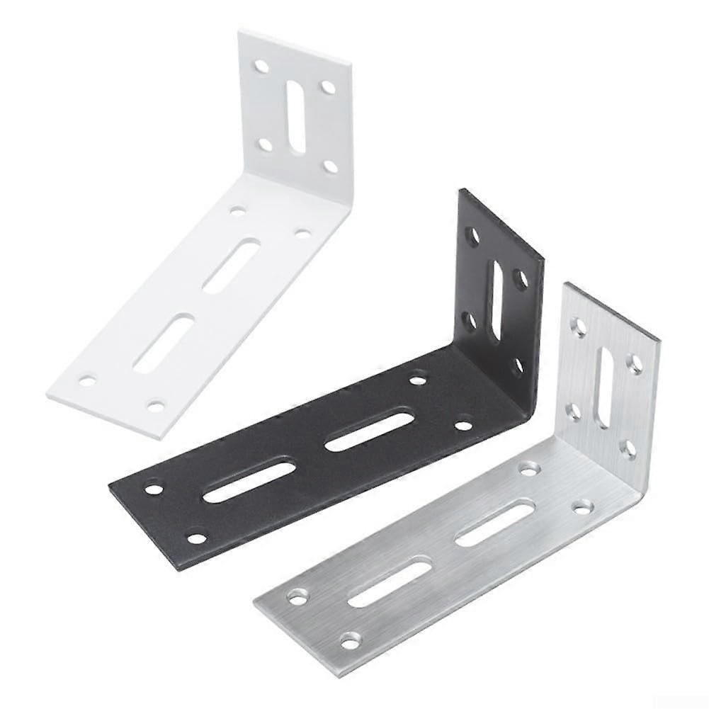 Reliable Stainless Steel Corner Brackets with High Load Capacity, Set of 6 Units (90 x 180 mm)