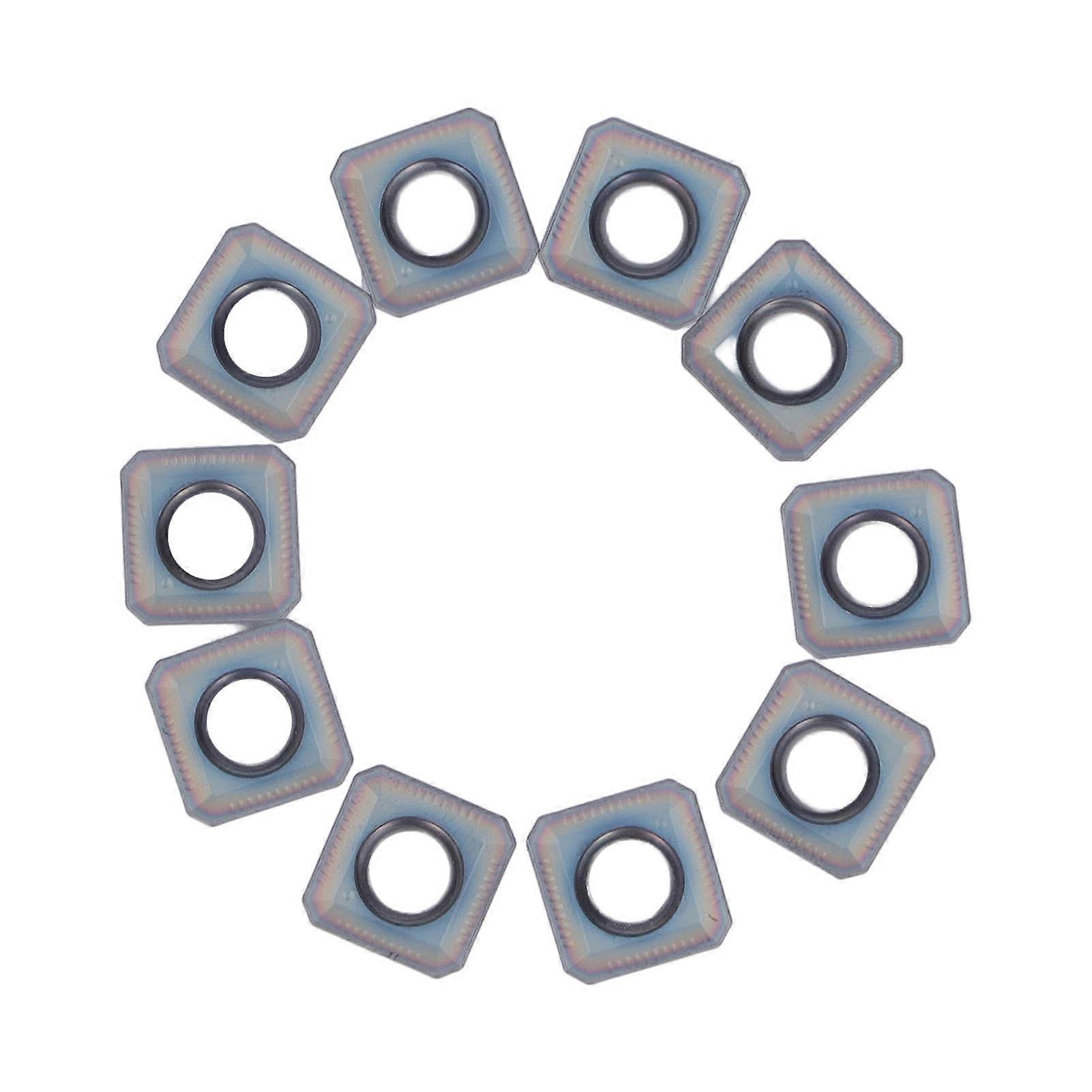 10Pcs Coated Carbide Inserts Turning Inserts CNC Clamping Blades for Milling Machine 