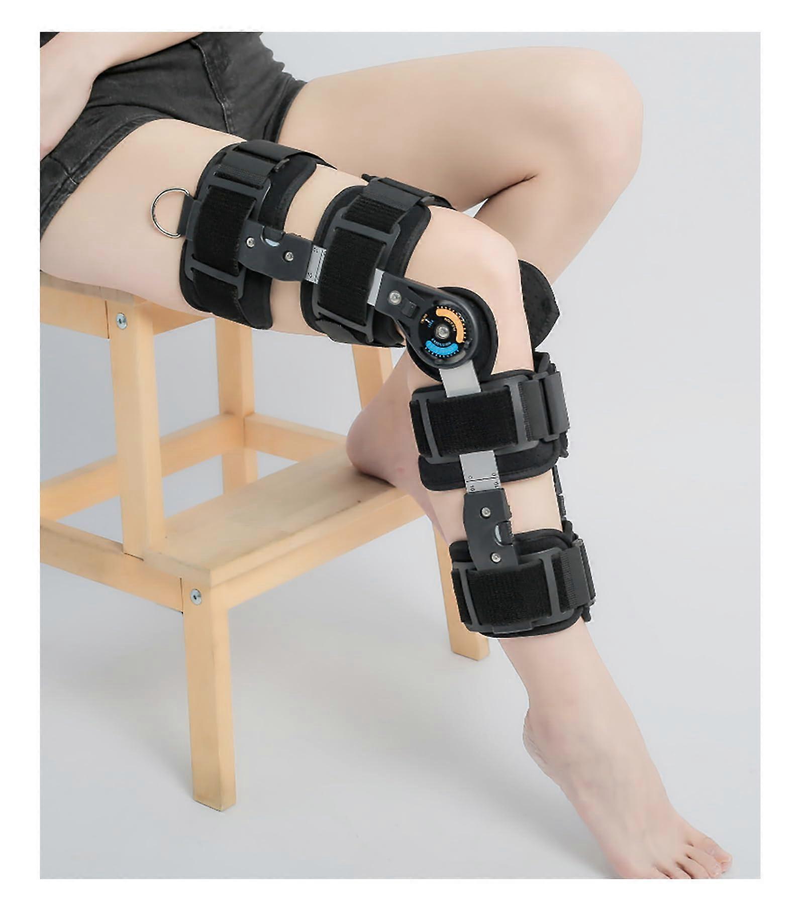 Knee Brace with Hinge, Adjustable Orthopaedic Support After Surgery