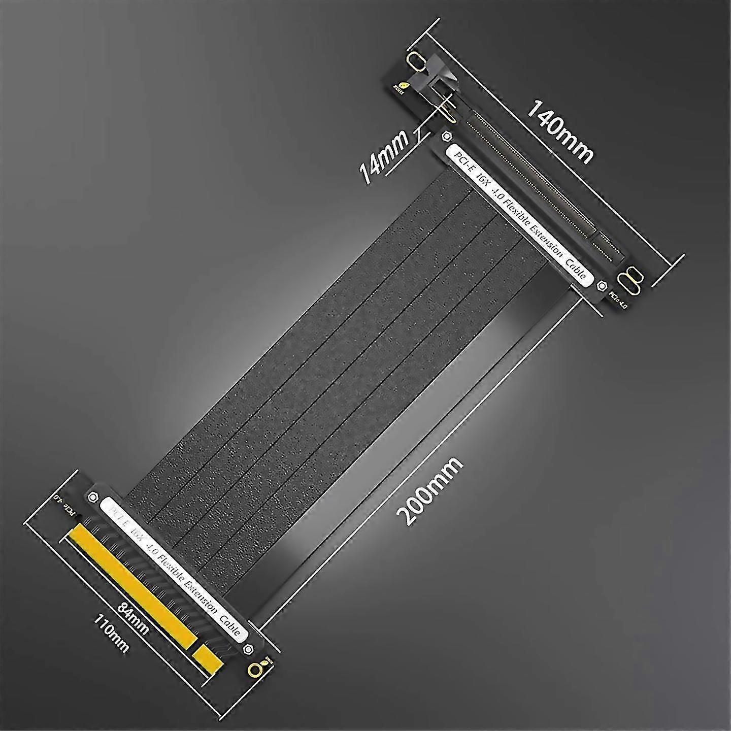 For pcie 40 extension cable 16x shielded high speed 90 degree