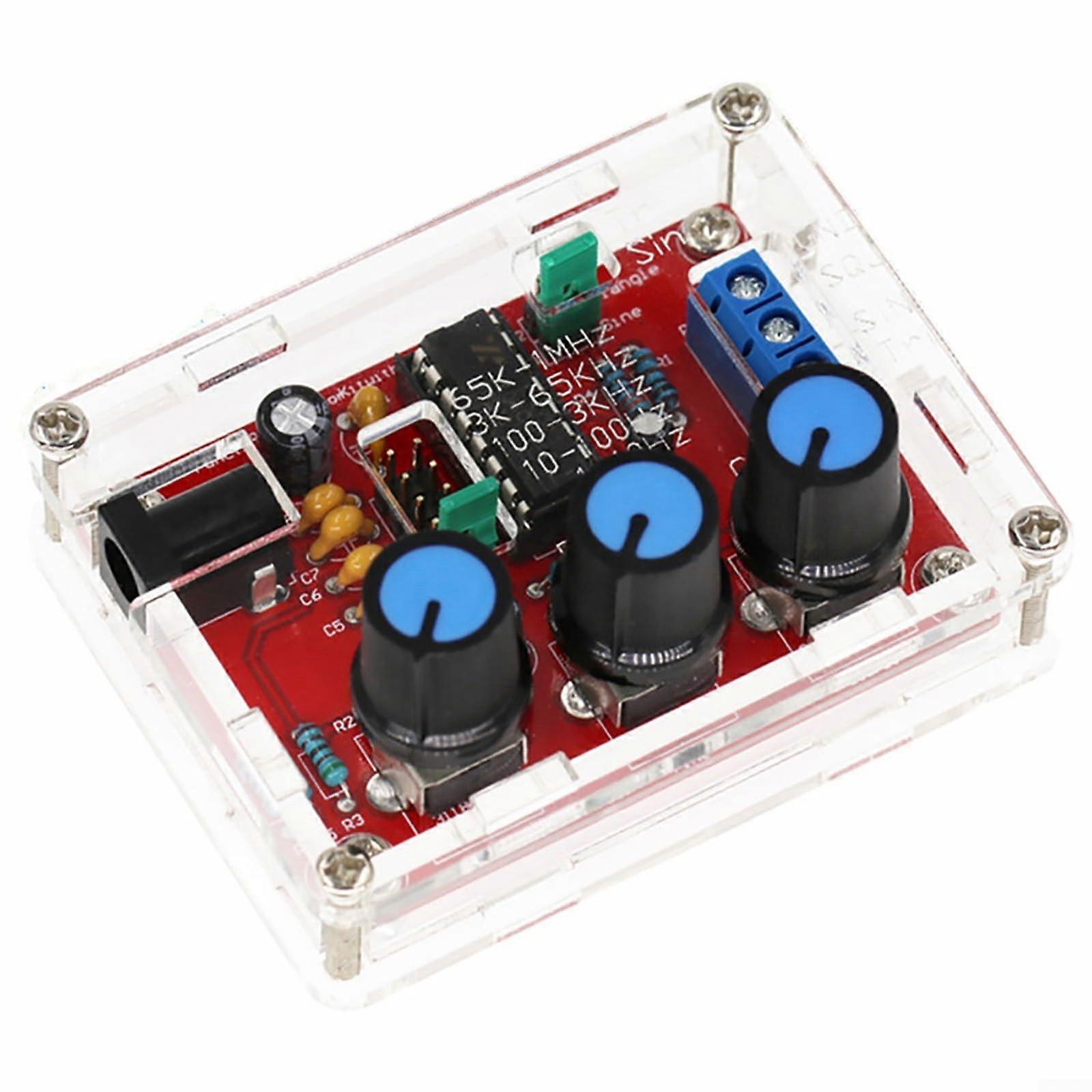 Adjustable Frequency Signal Generator 1Hz to 1MHz DIY Kit Sine, Triangle, Square Wave Output