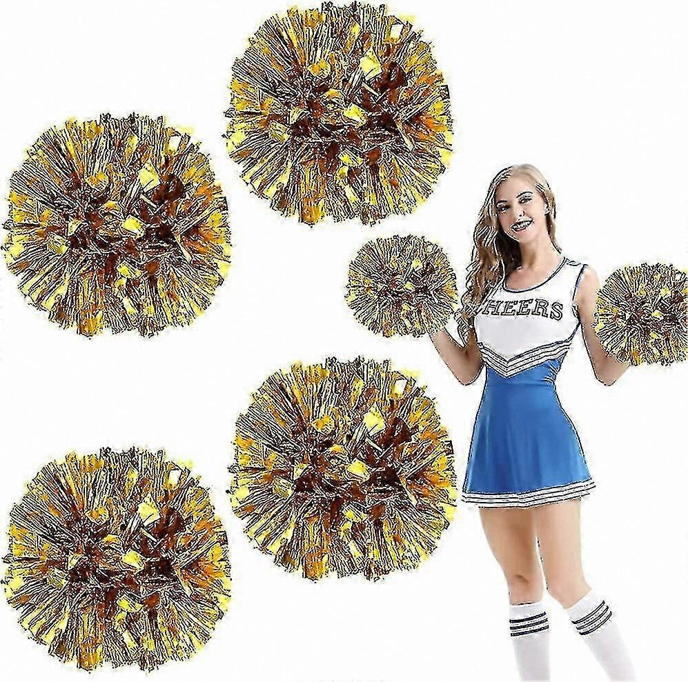 Set of 4 Cheerleading Pom-Poms for Dance and Performance Use