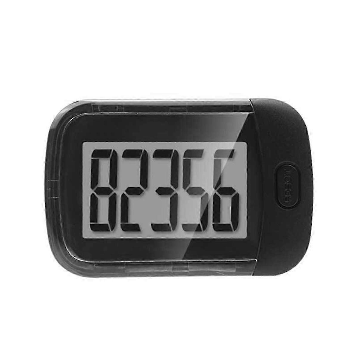 portable 3d pedometer with removable clip and lanyard for walking step counting