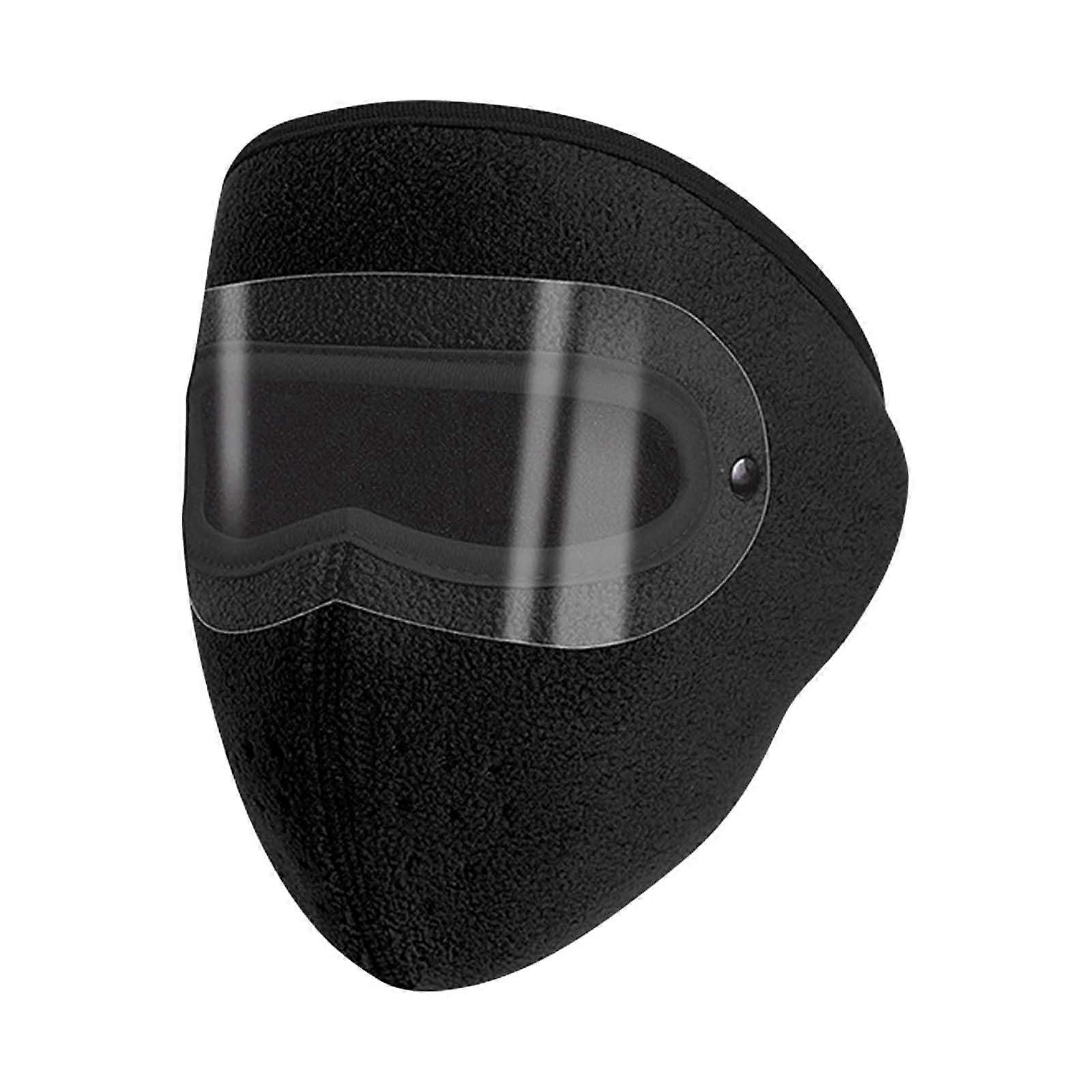 Winter Face for Men Women Windproof Cold Weather with Fleece Thermal Outdoor Skiing Cycling Motorcycle Mfb121 Black 62X24.5CM