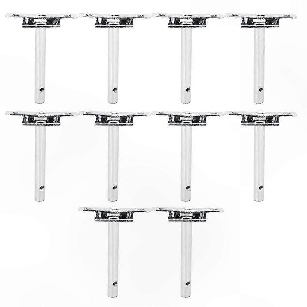 10 Pack 4 Inch Hidden Wall Shelf Brackets for Bookshelf Support
