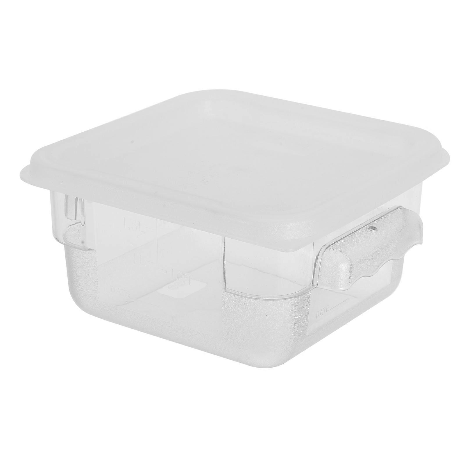 Rectangular Buckets with Lids 1 Set Food Grade Storage Containers for Kitchen Rice Flour Snacks Plastic Cereal Storage
