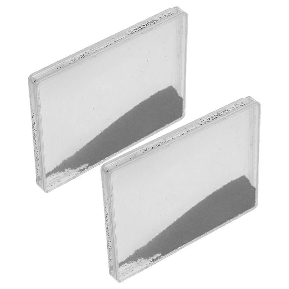 2pcs Iron Filings Box Magnetic Field Demonstration Tool For Physics Electromagnetism Teaching Instrument Iron Powder For Experiments