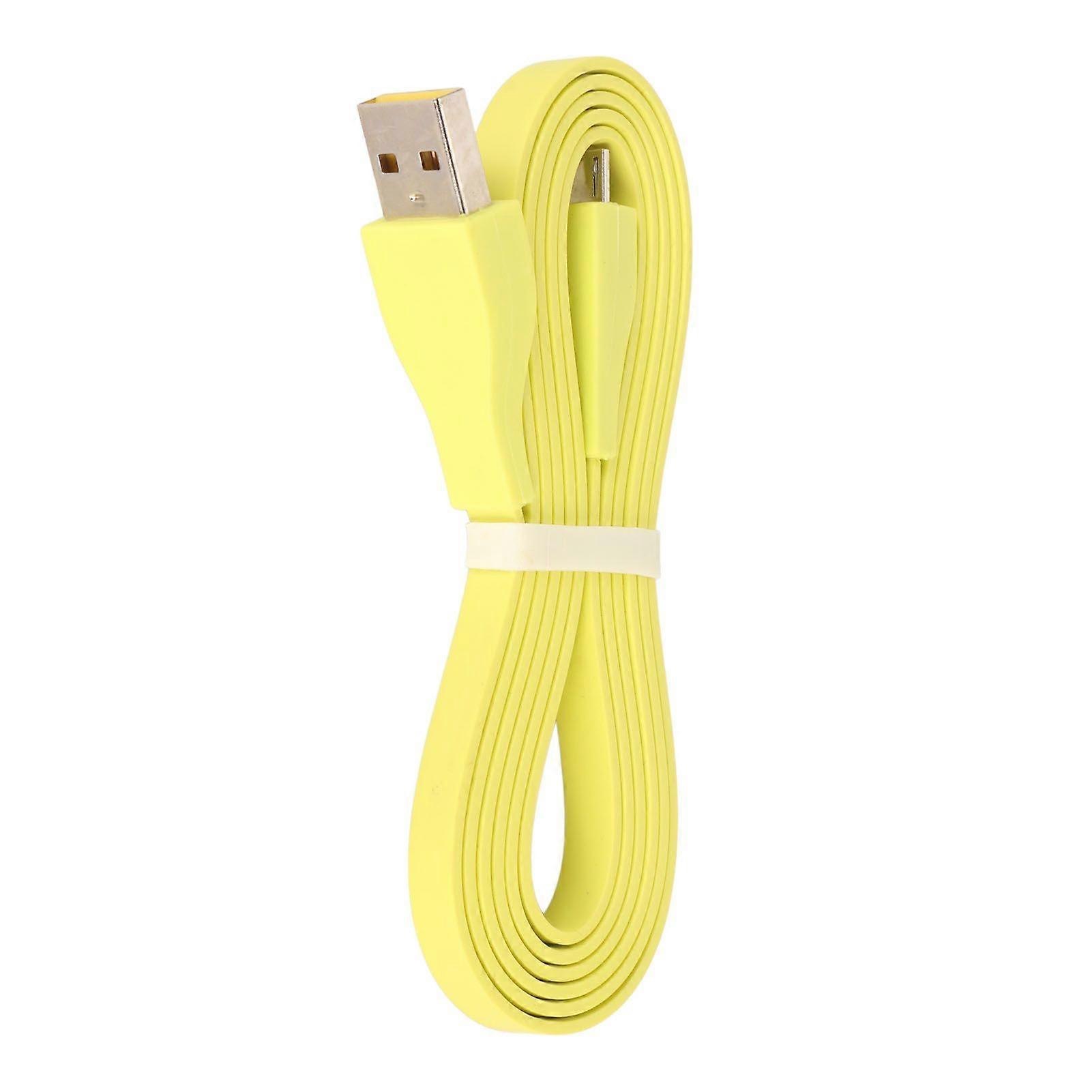 交換用USB充電ケーブル耐久性コードLogitechUEワンダーブーム用UEブーム用メガブーム用メガブーム用3.9フィート蛍光イエロー