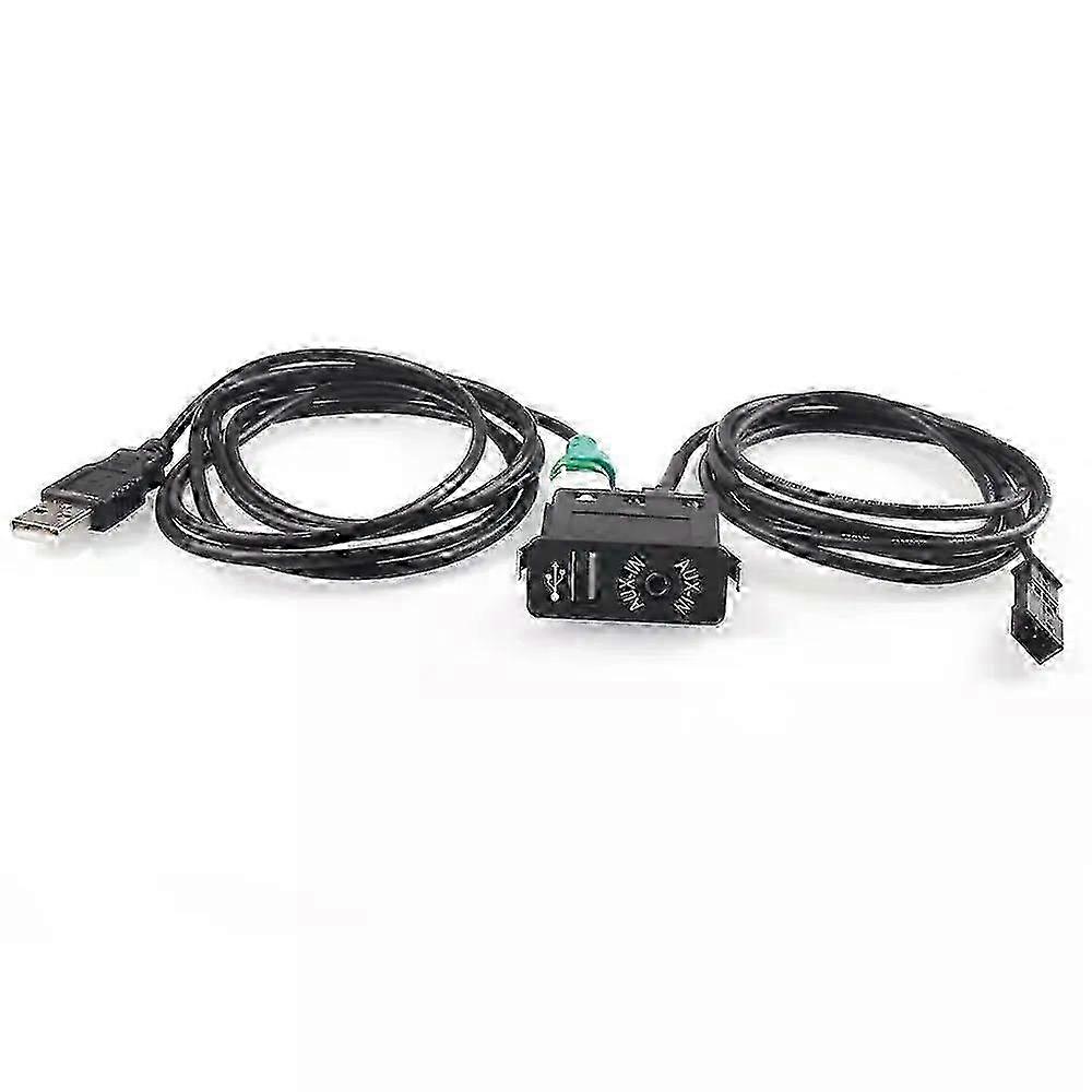 USB Aux Switch + Wire Cable Adapter Fit For BMW E39 E46 E53 X5 16:...