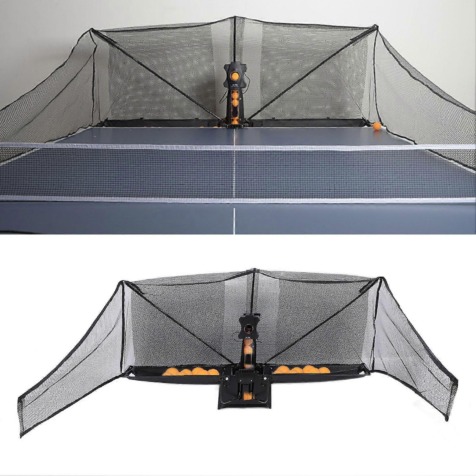 Table Tennis Robot with Net, 80.5x33x29cm, Auto Training EU Plug