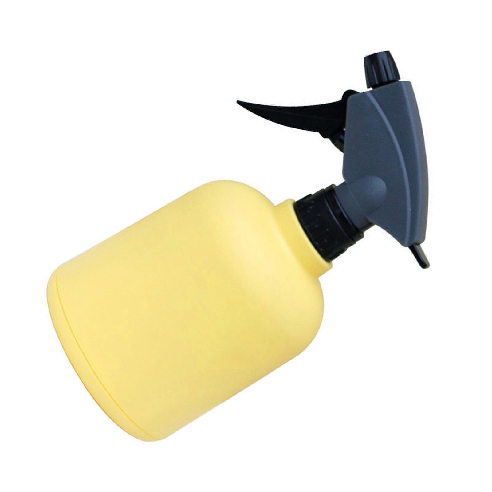 600ml Yellow Refillable Plastic Spray Bottle Trigger Squirt