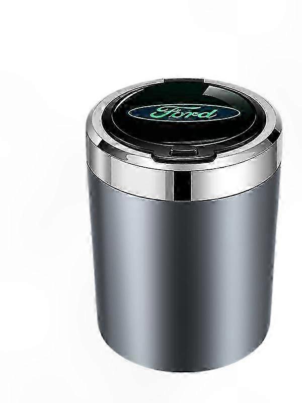 Car Ashtray Compatible with Ford Models Including Mondeo and Territory, Durable Gray Design for Vehicle Use