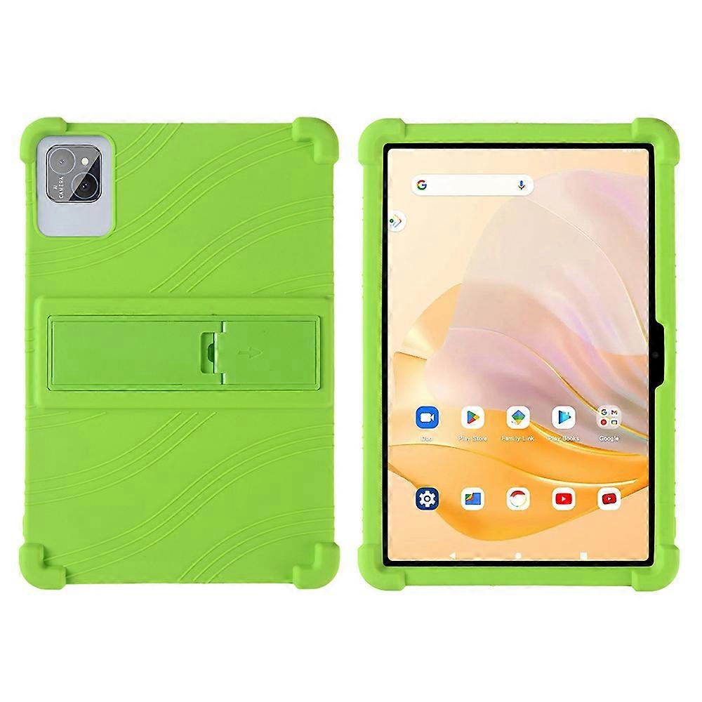 TKdaddy עבור PRITOM כרטיסייה 12 / כרטיסייה 11 מקרה מתכוונן רגלית סיליקון טאבלט כיסוי מגן ירוק