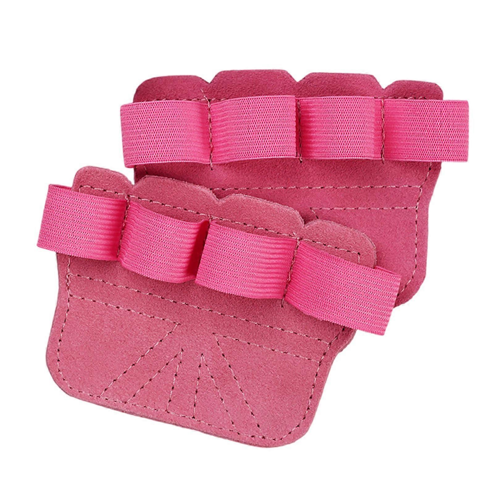 Fitness Grip Pad Lifting Gloves For Men Non Slip Weightlifting Grip Training Pull Up Powder Color