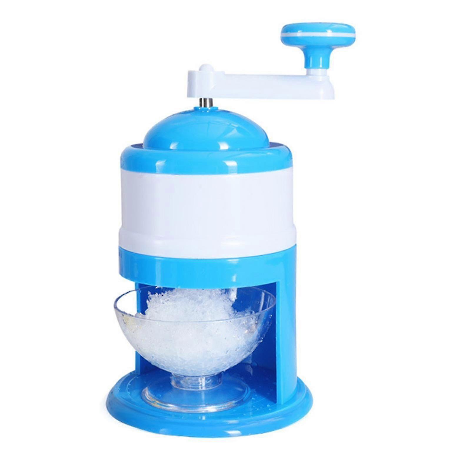 Ice Shaver Manual Hand Crank Operated Fast Crushing Ice Block Snow Cone Machine