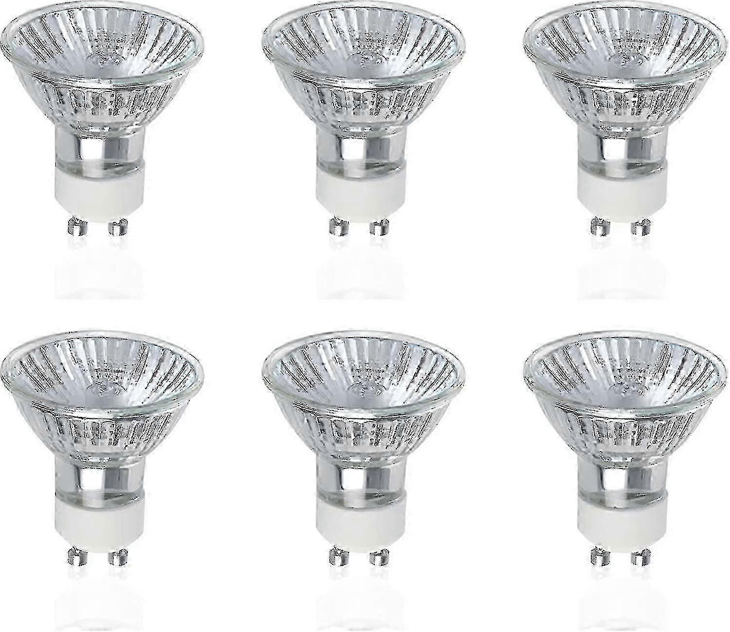 Paquet de 6 ampoules halogènes GU10 50W 220V-240V Blanc chaud 2800K Dimmable