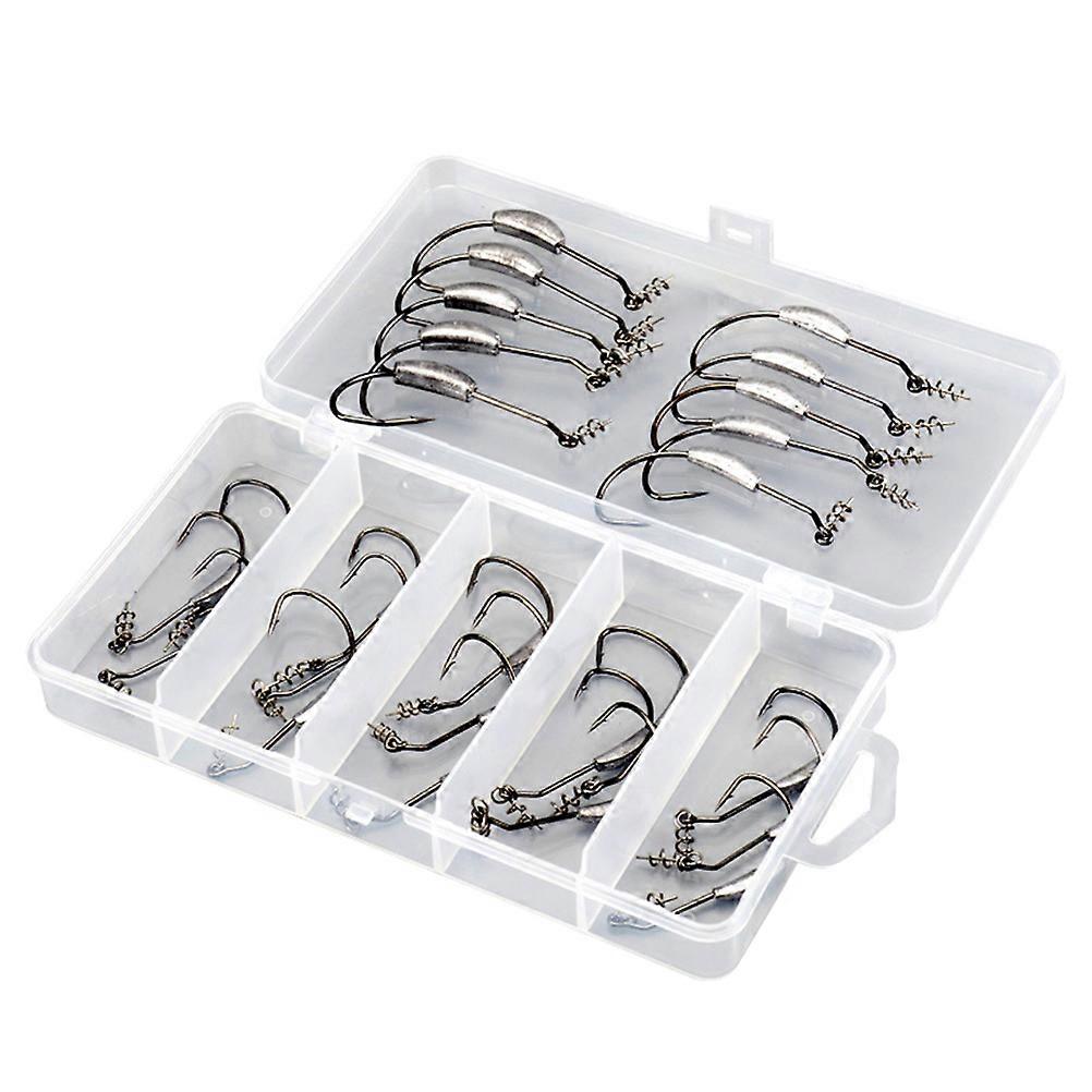 Lure Hook Set Jighead Fishing Hooks for Fishing Use 25 in 1
