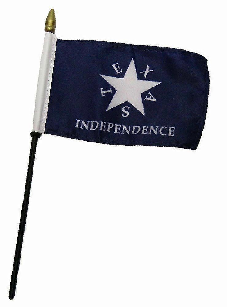 Texas Conrad Zavala Independence Flag Desk Table Set Bastone in LEGNO Bastone Tipo A 1298