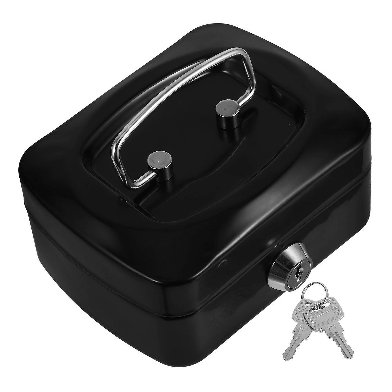 Metal Cash Box Mini Locker for Secure Storage with Key Lock 1 Piece
