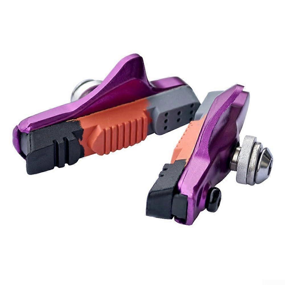 Brake Pads Strength Aluminum CType With Replaceable Rubber Insert For Bicycle Brakes
