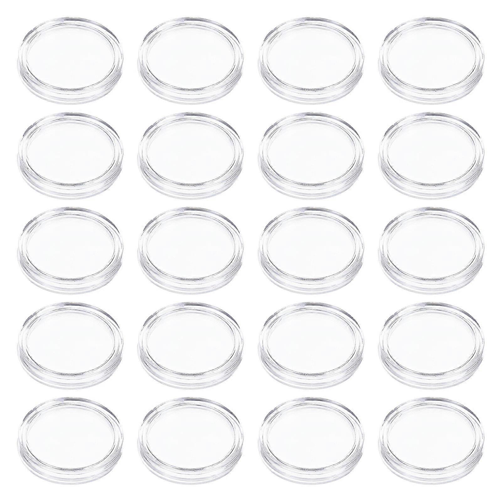 Transparent Coin Capsules Holder Case 100Pcs For Coin Protectors Coin Storage Coin Collecting Exhibitions Dust-proof