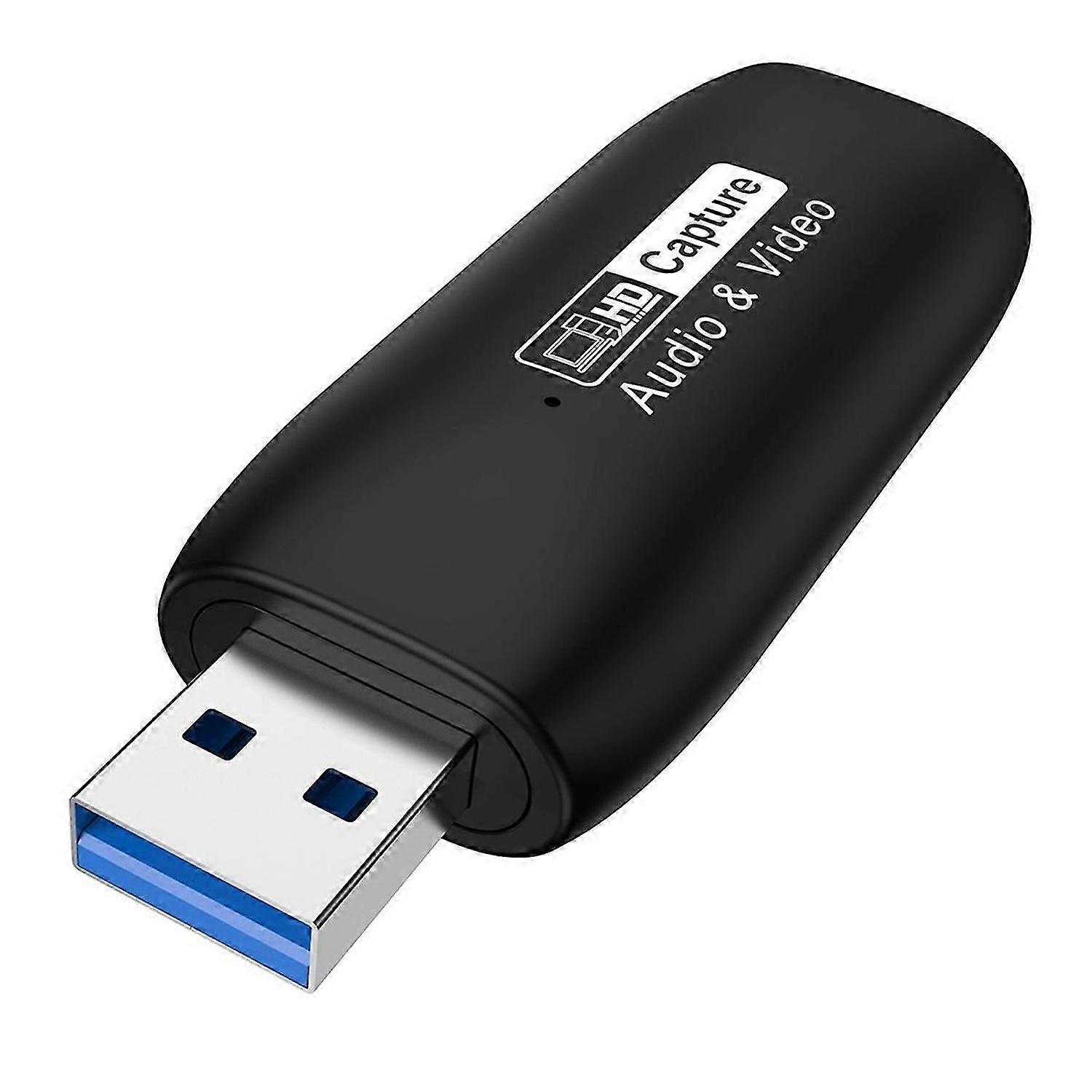 HDMI-Compatible to USB Capture Card 1080P Video Capture Box PC Live Streaming Grabber Game Recorder